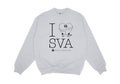 Hyesu Lee's "I Heart SVA" Embroidered Crewneck Sweatshirt