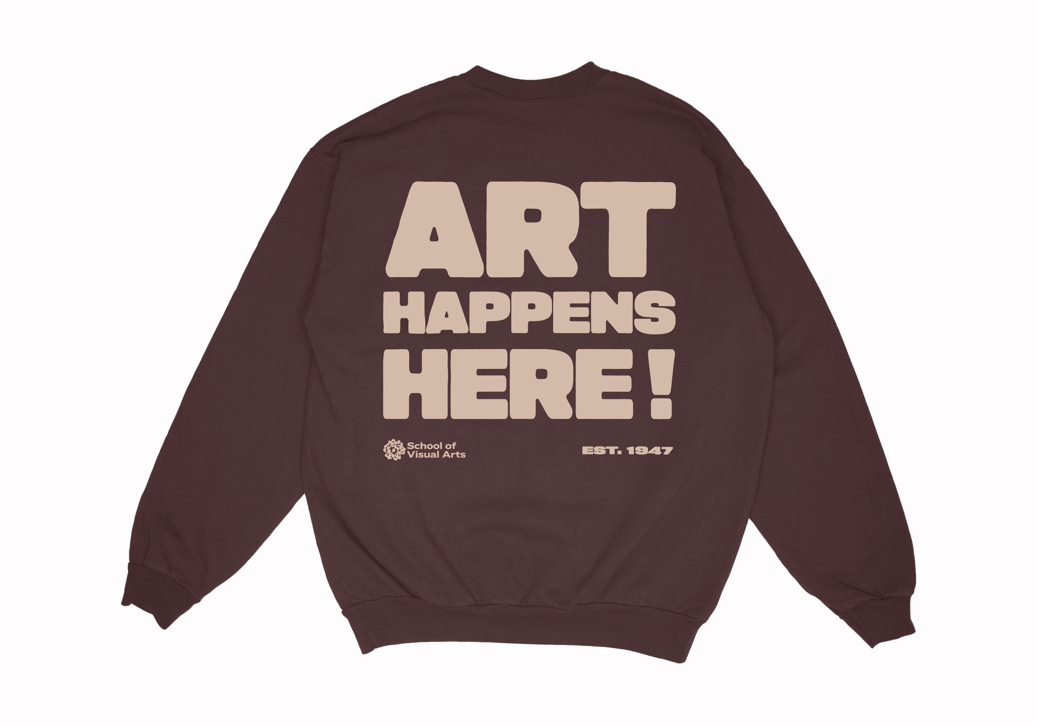 Art Happens Here! Crewneck Sweatshirt (Multiple Colors)