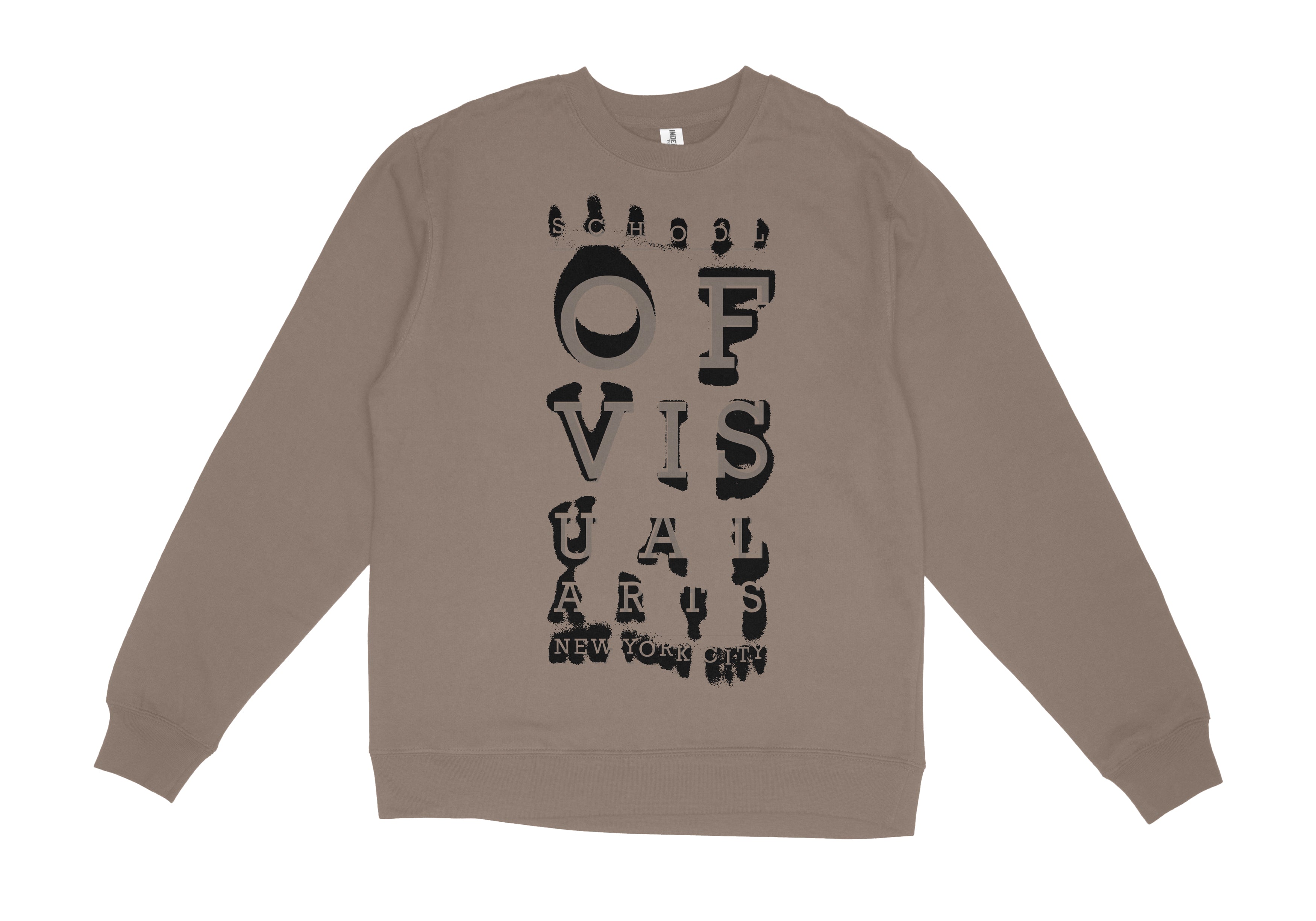 SVA Distorted Eyechart Crewneck Sweatshirt