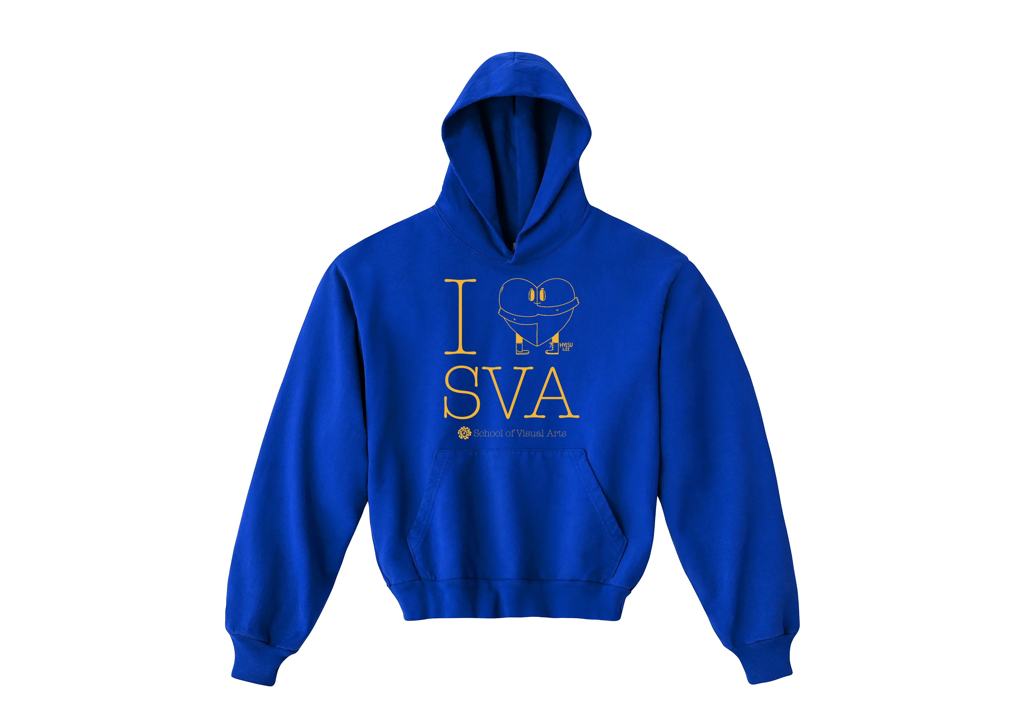 Hyesu Lee's "I Heart SVA" Embroidered Hoodie (Multiple Colors)