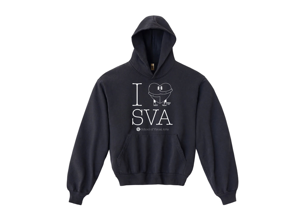 Hyesu Lee's "I Heart SVA" Embroidered Hoodie (Multiple Colors)