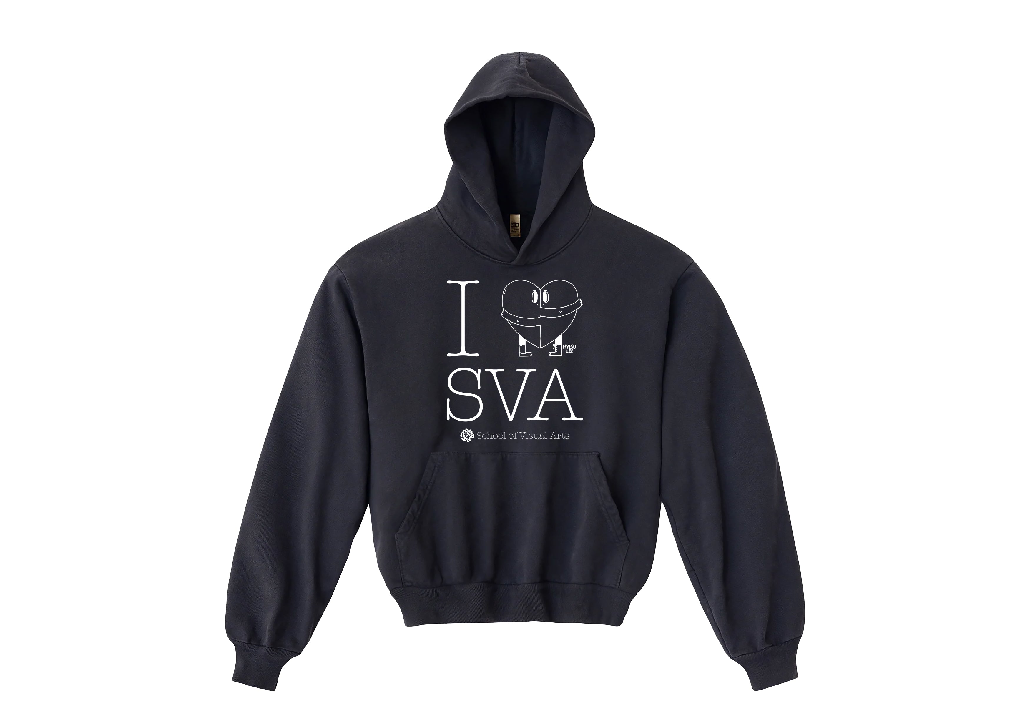 Hyesu Lee's "I Heart SVA" Embroidered Hoodie (Multiple Colors)