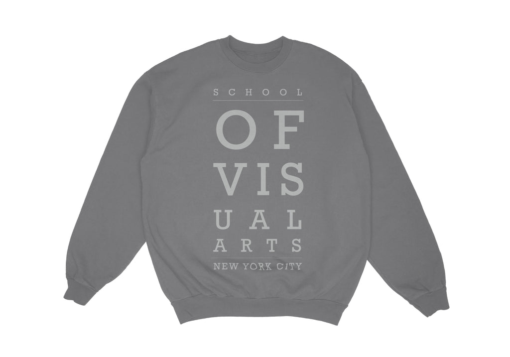 SVA Eyechart Crewneck Sweatshirt (Multiple Colors)