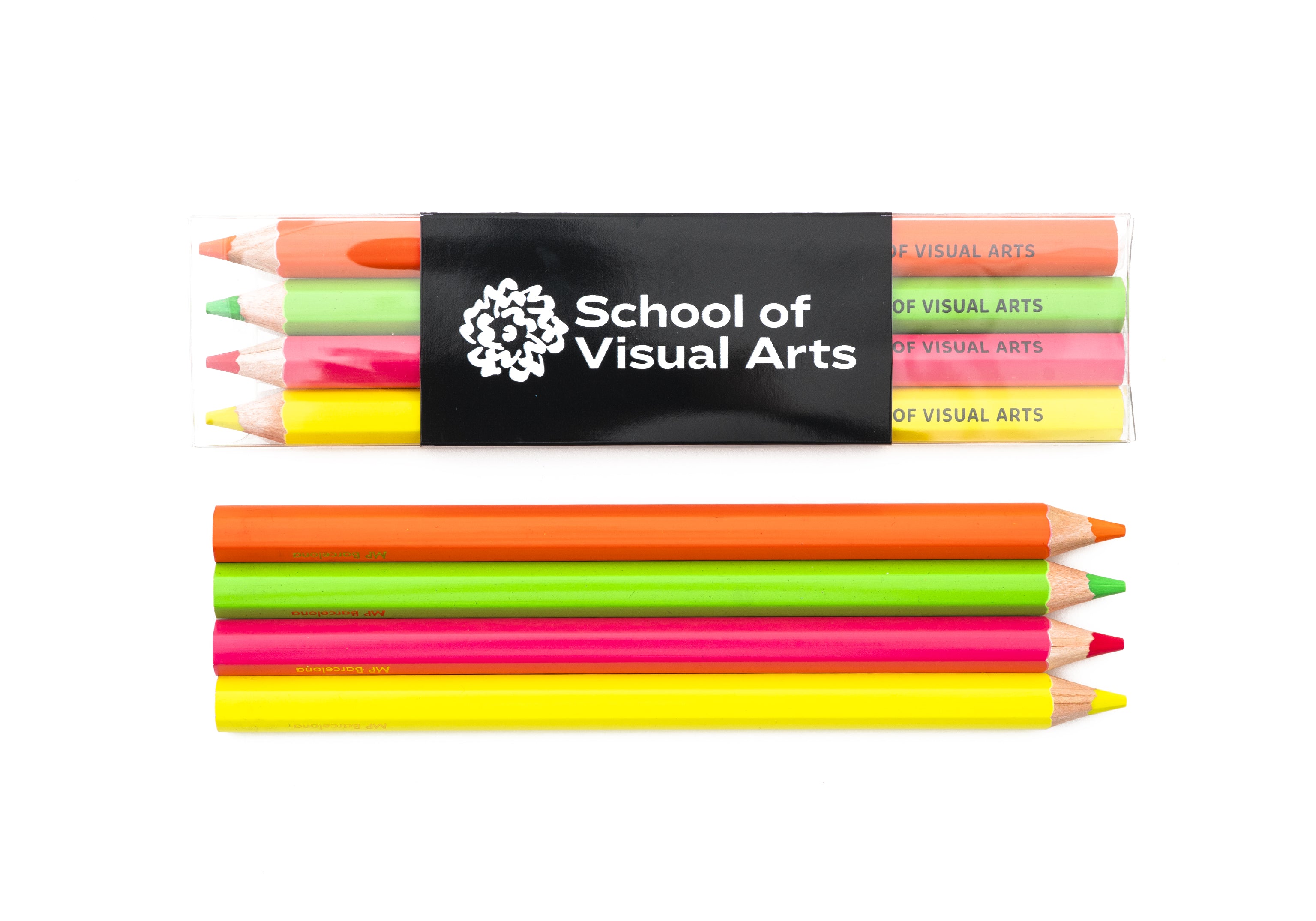 SVA Fluorescent Colored Pencils - Set of 4
