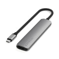 Satechi 6-in-1 USB-C Slim Multiport Adapter - Space Gray