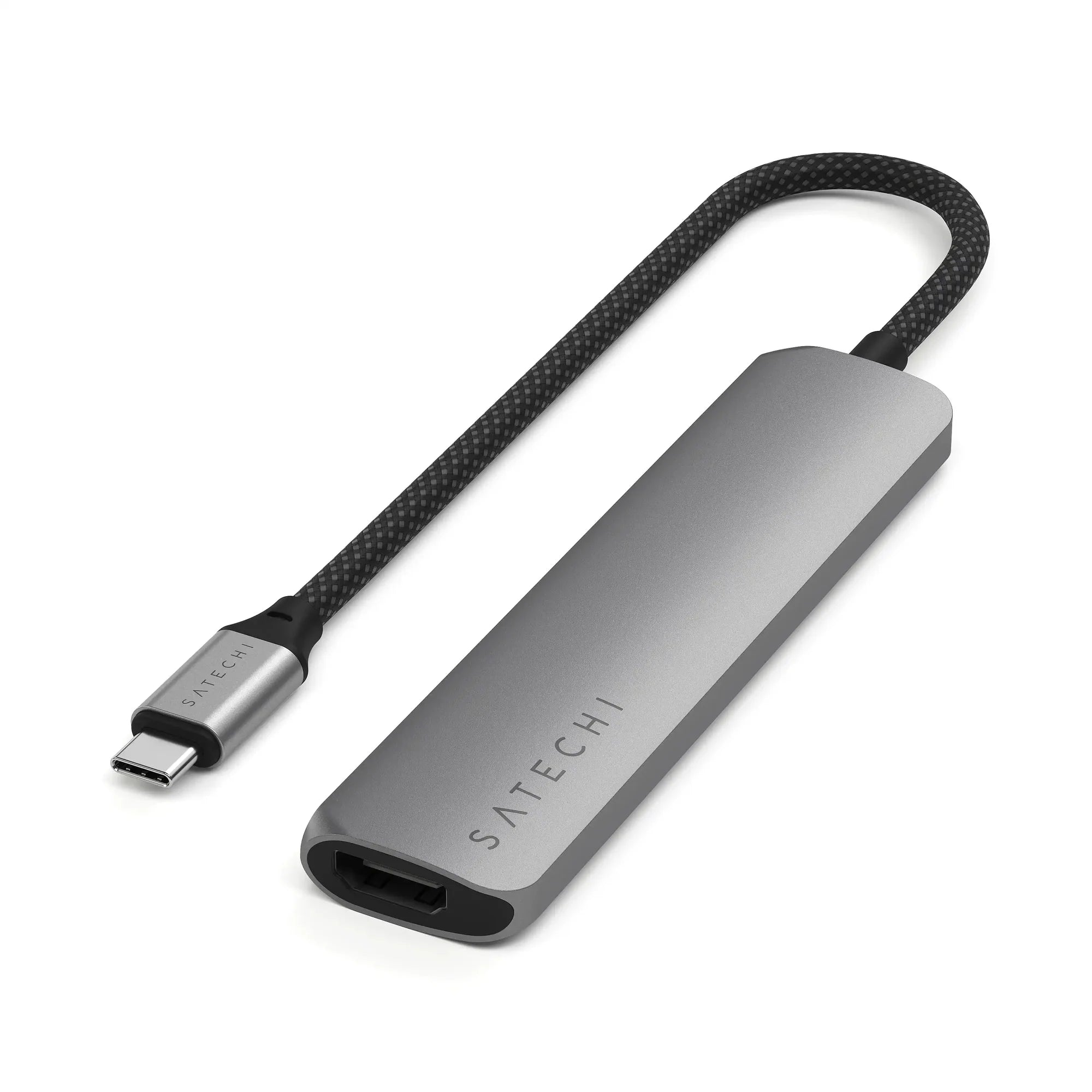 Satechi 6-in-1 USB-C Slim Multiport Adapter - Space Gray