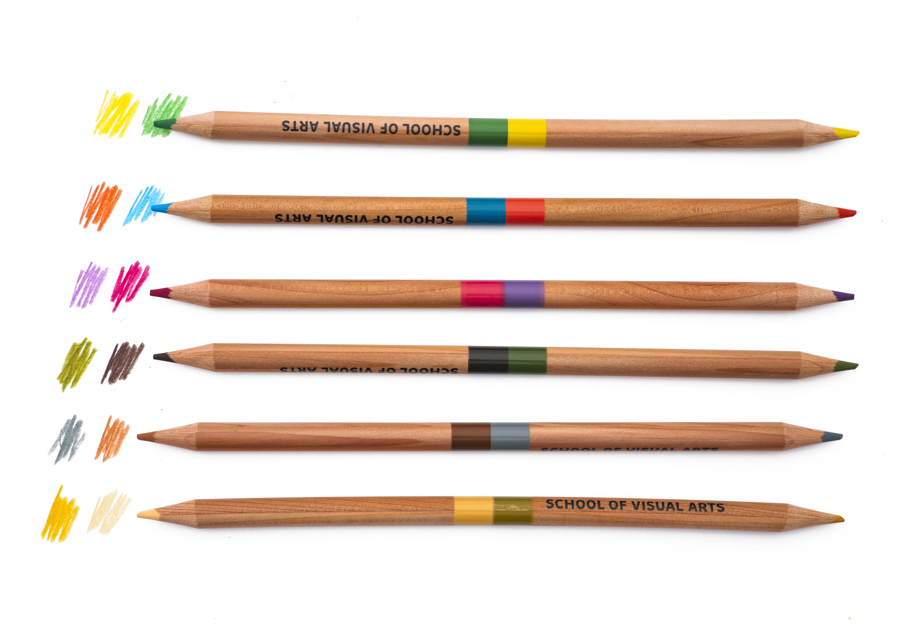 SVA Dual-Colored Pencils - Set of 6