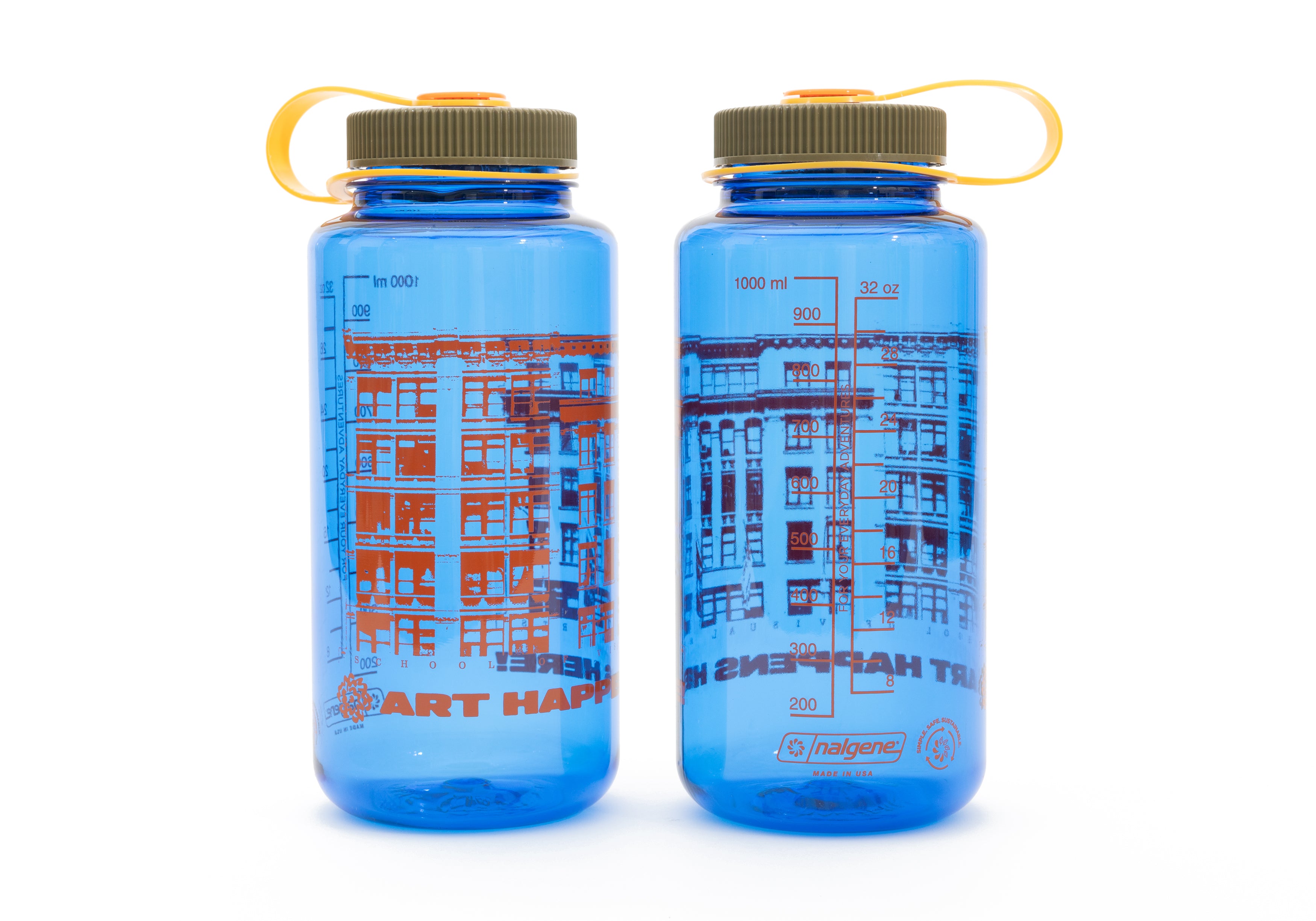 Art Happens Here! 32oz Nalgene Sustain Tritan Water Bottle