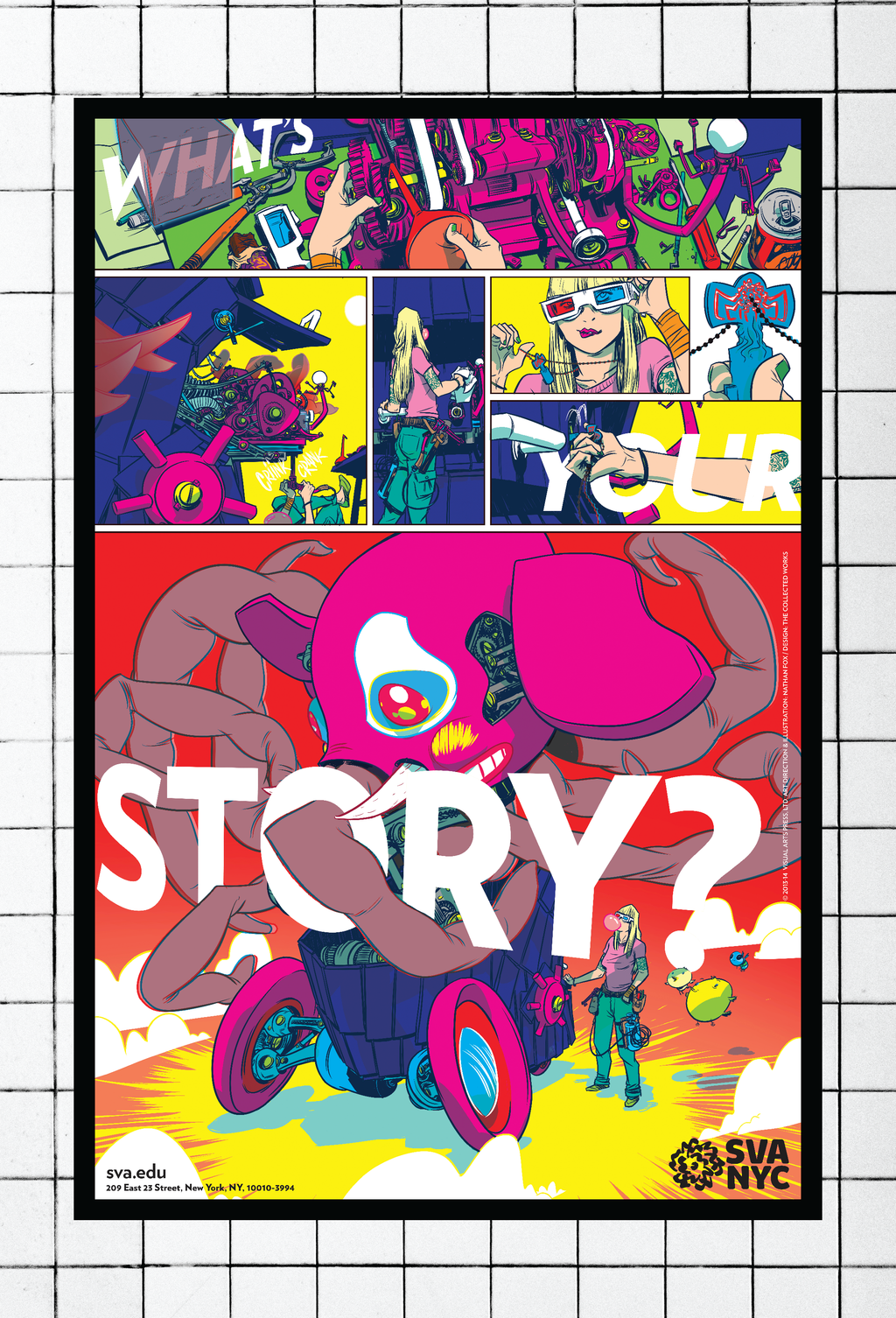 SVA Subway Series Postcard (Multiple Designs)