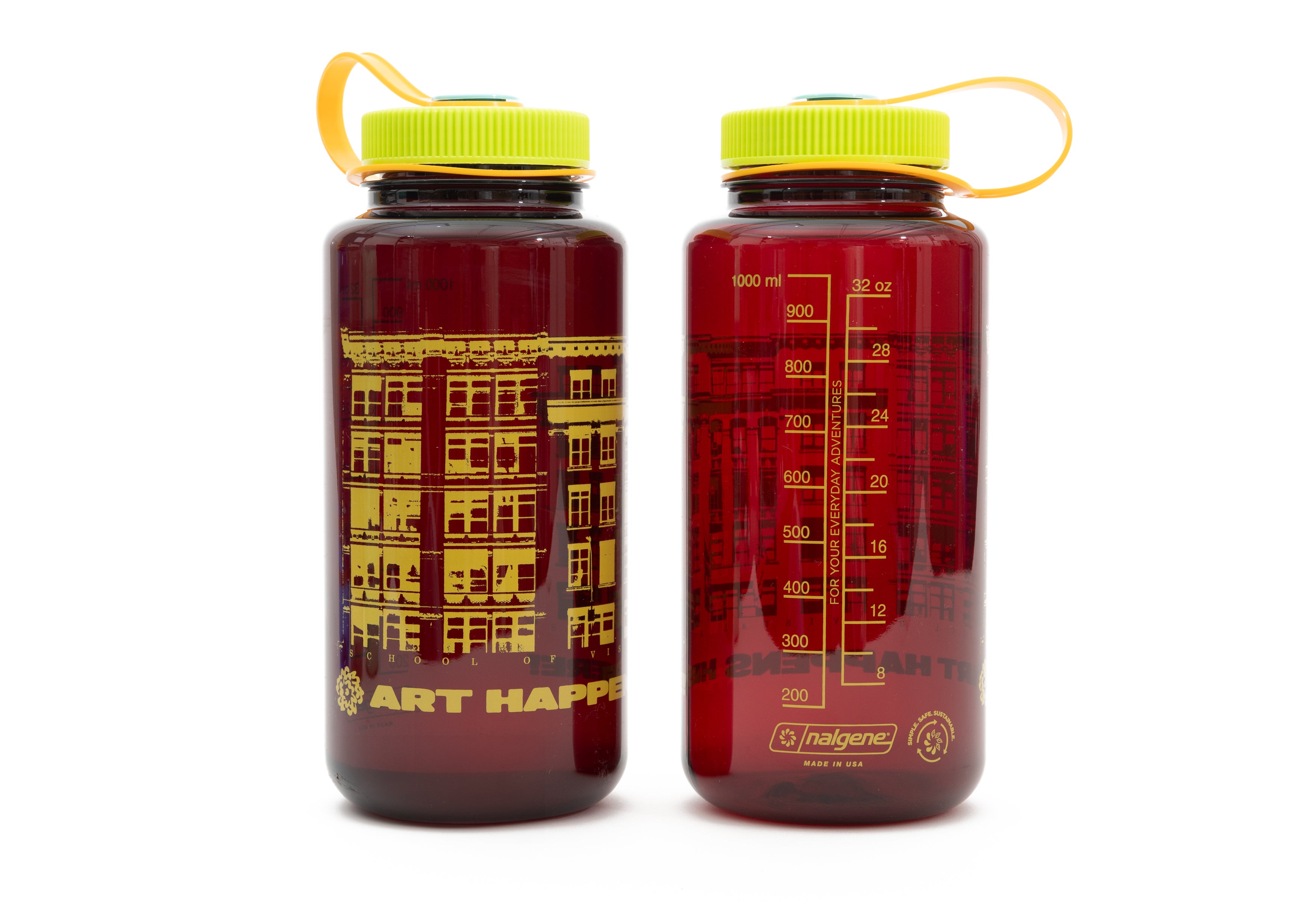 Art Happens Here! 32oz Nalgene Sustain Tritan Water Bottle