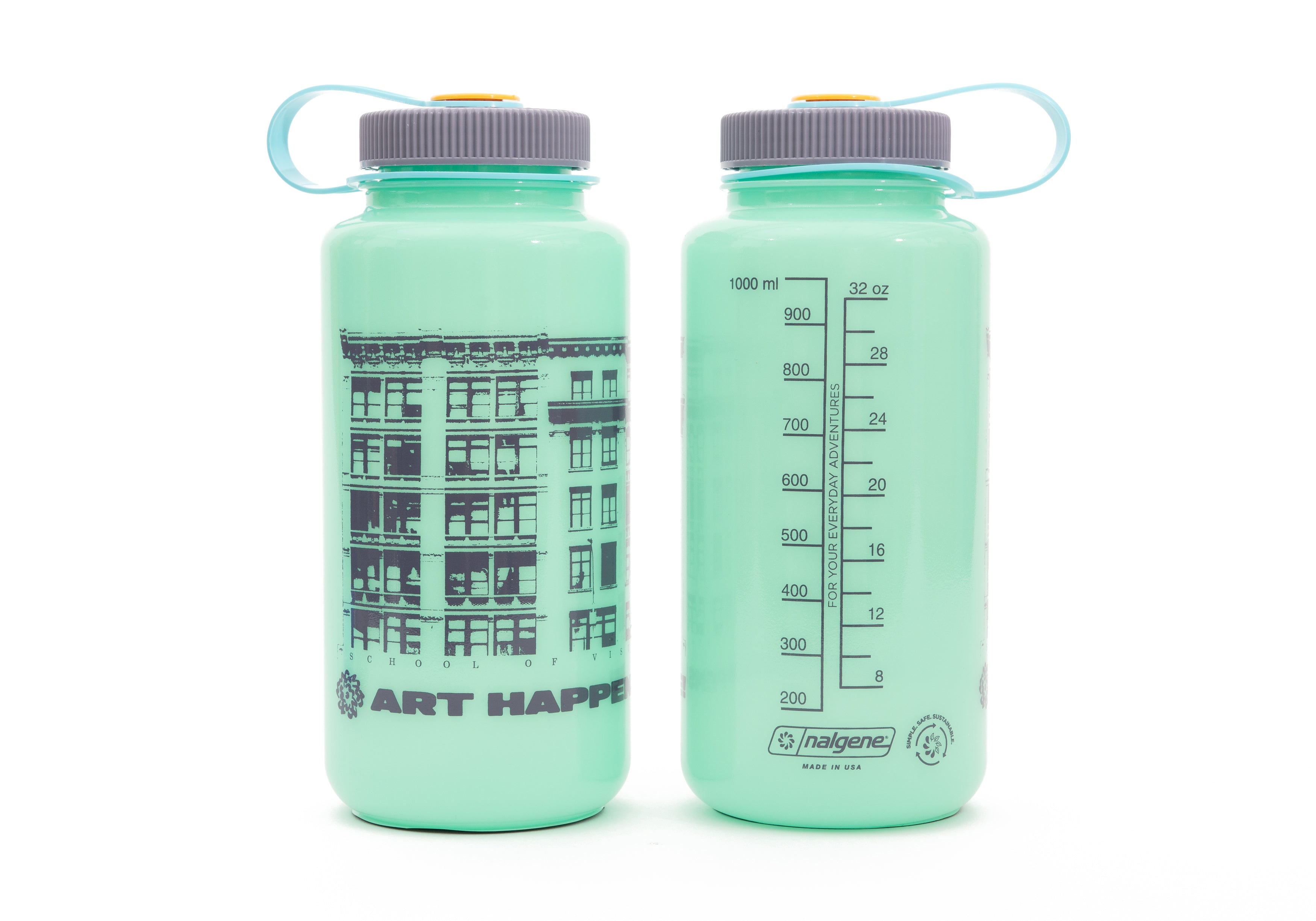 Art Happens Here! 32oz Nalgene Sustain Tritan Water Bottle