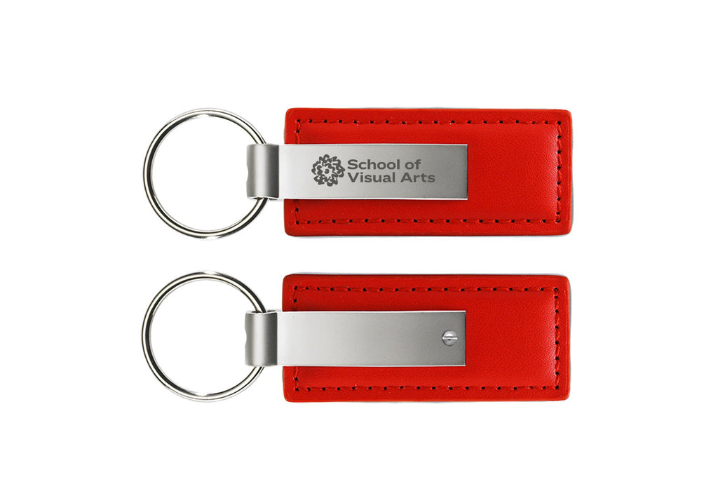 SVA Ringside Logo Leather and Metal Key Chain (Multiple Colors)