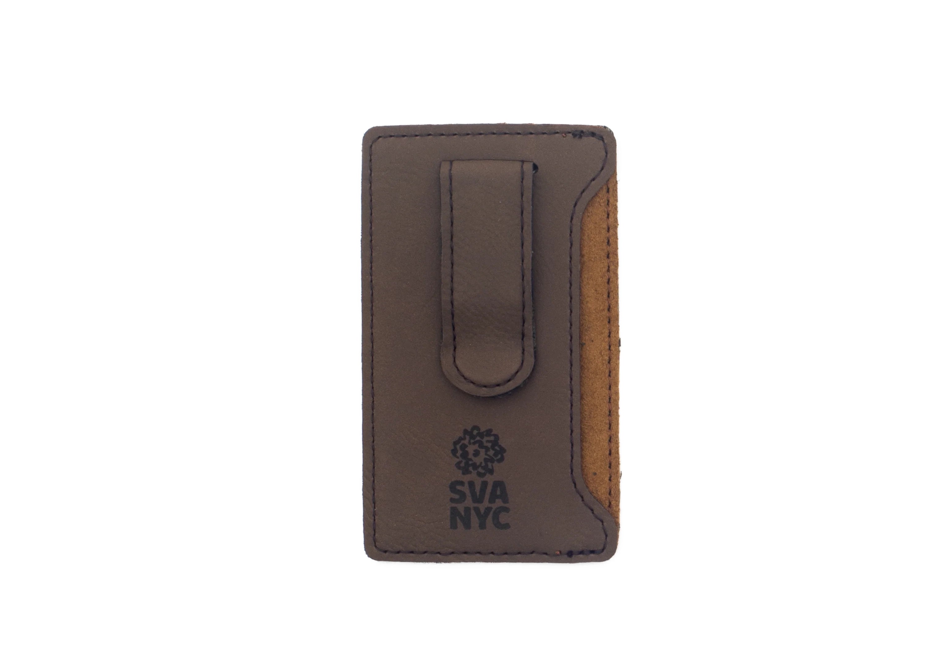 SVA Logo Velour Phone Wallet - Brown