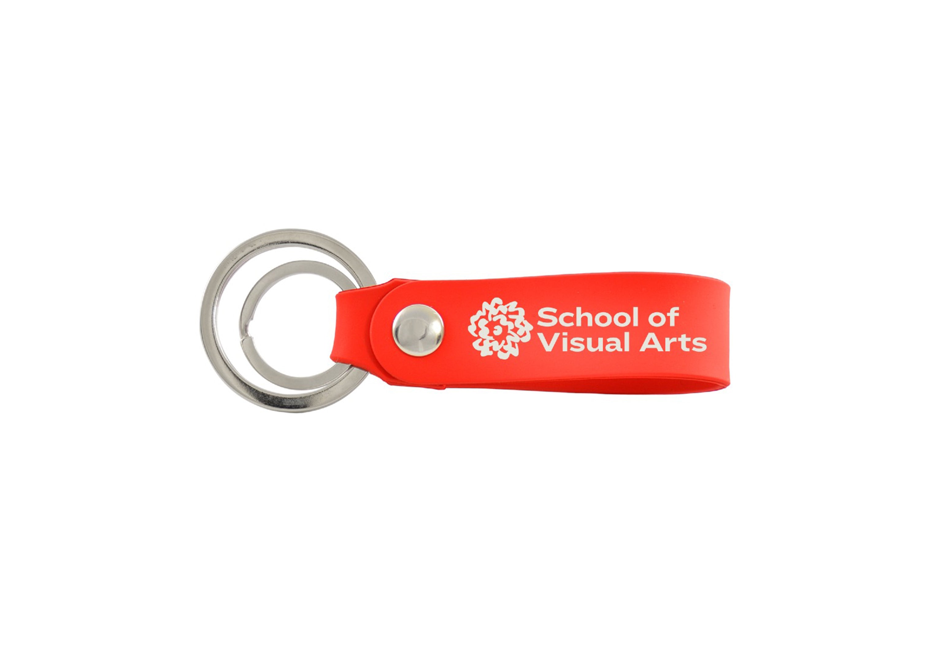 SVA Ringside Logo Silicone Double Ring Snap Key Chain