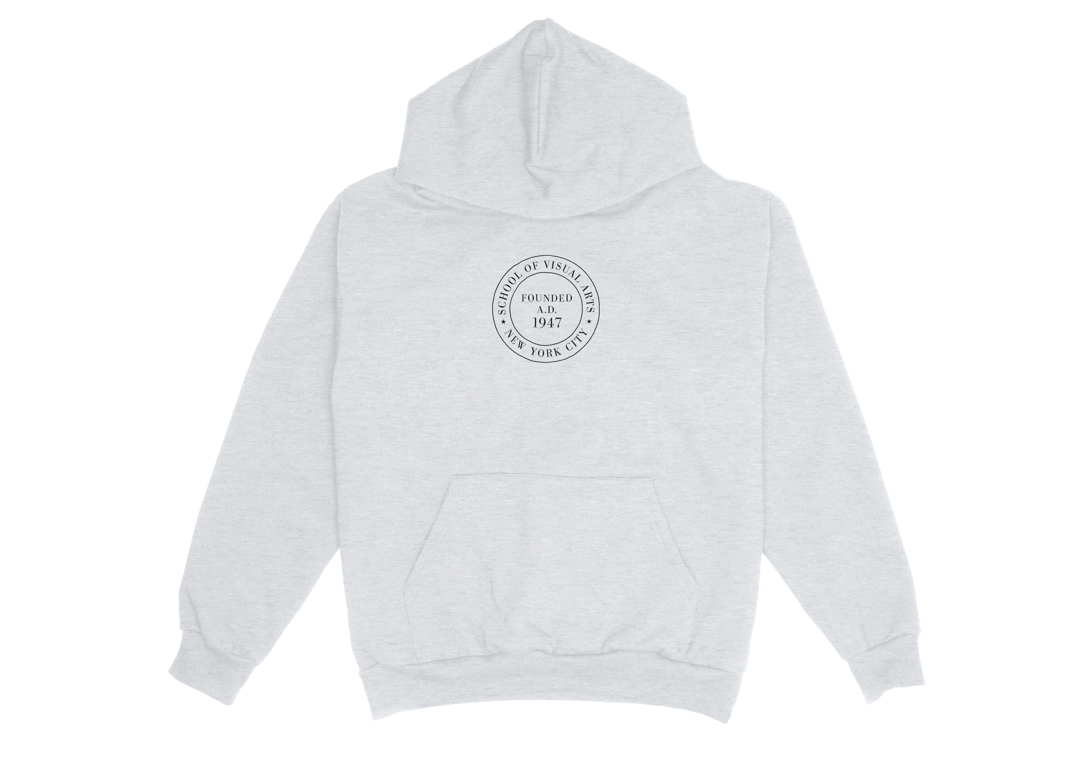 SVA Embroidered Diploma Seal Logo Hoodie (Multiple Colors)