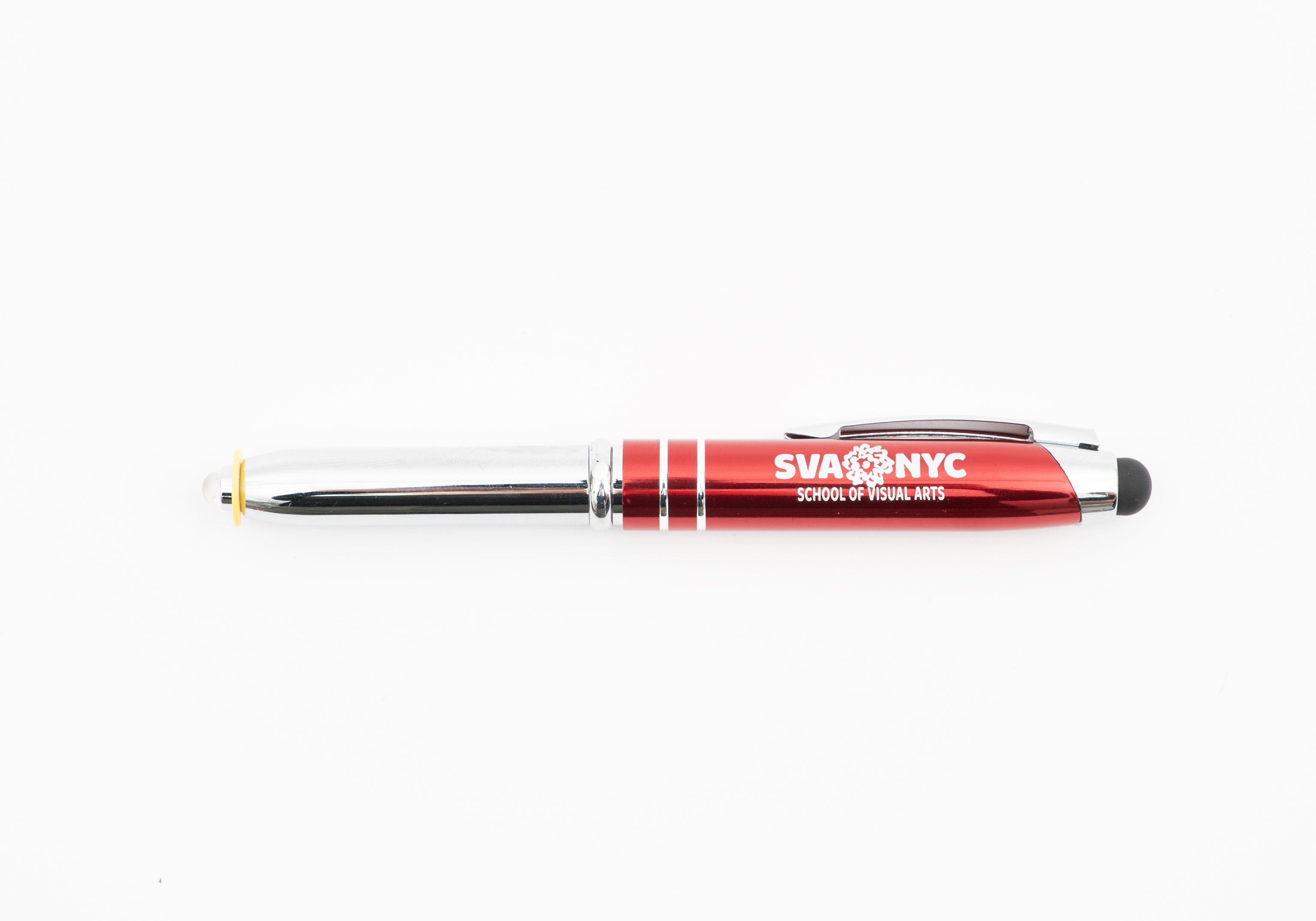 SVA Stylus Pen w/ Flashlight - Red