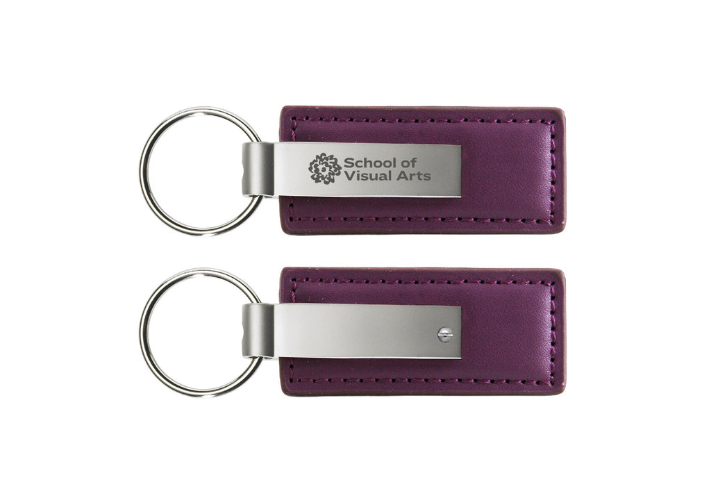 SVA Ringside Logo Leather and Metal Key Chain (Multiple Colors)