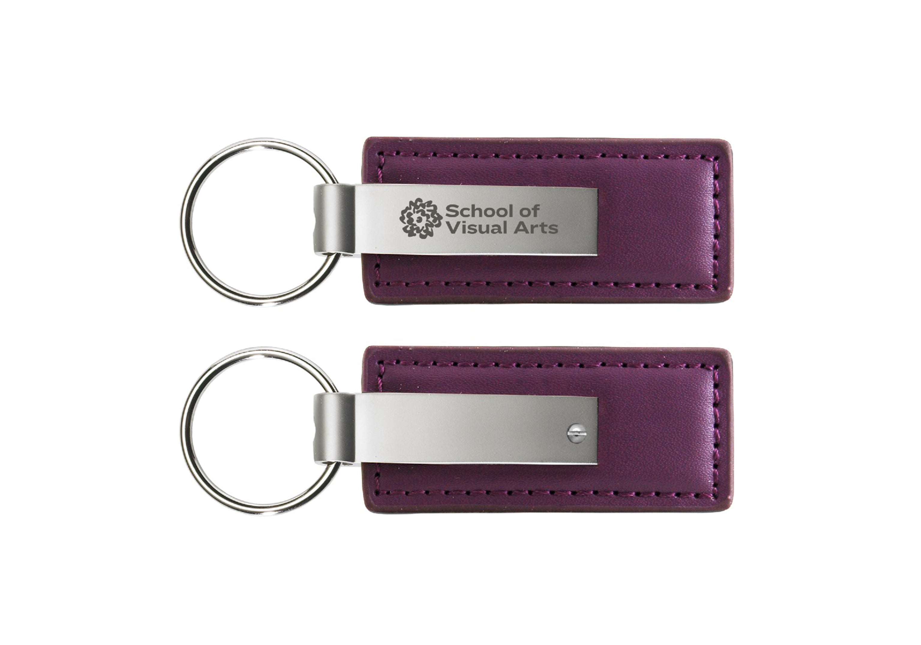 SVA Ringside Logo Leather and Metal Key Chain (Multiple Colors)