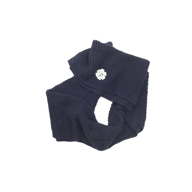 SVA Flower Infinity Scarf - Navy