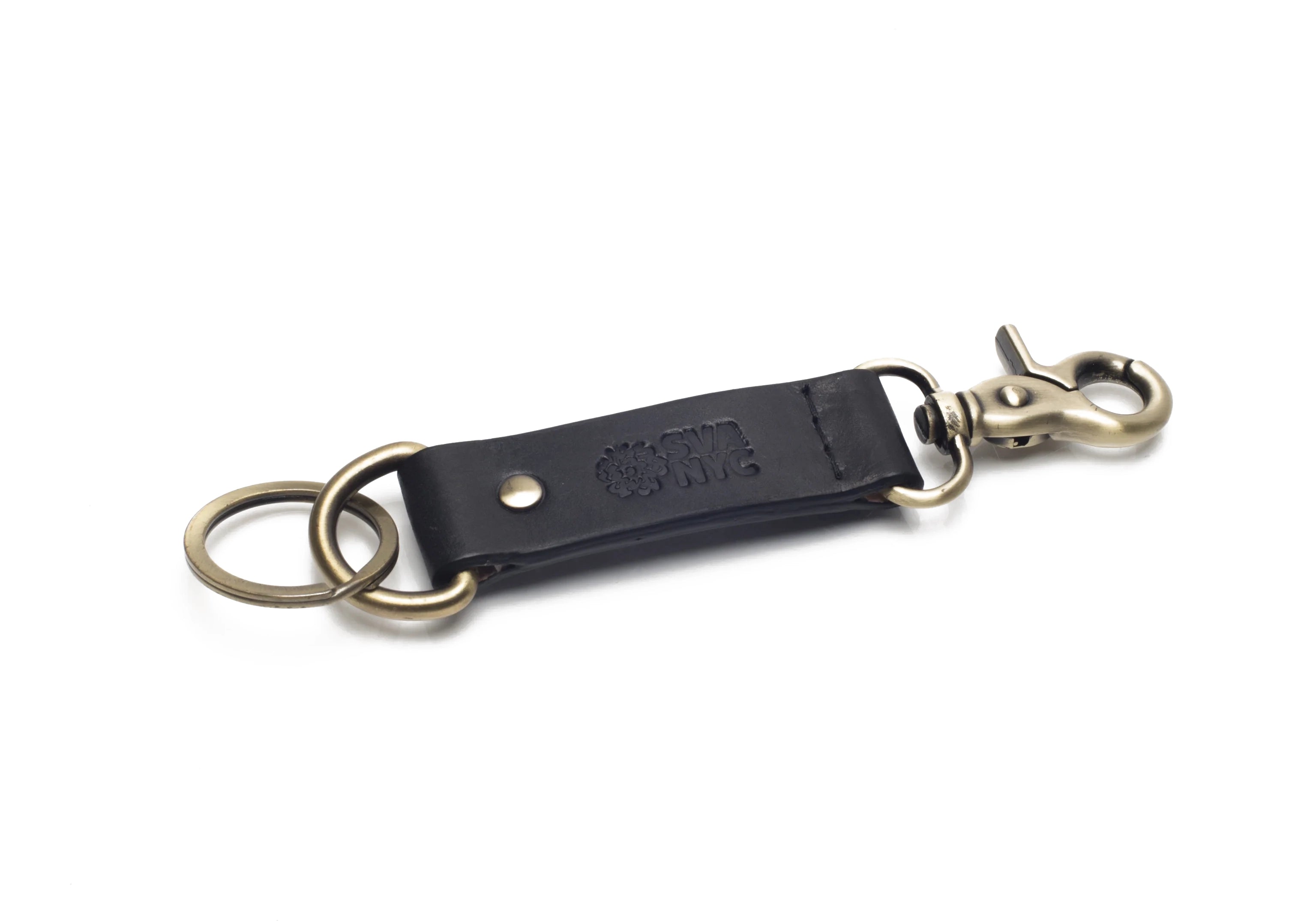 SVA Logo Leather Key Keeper - Black
