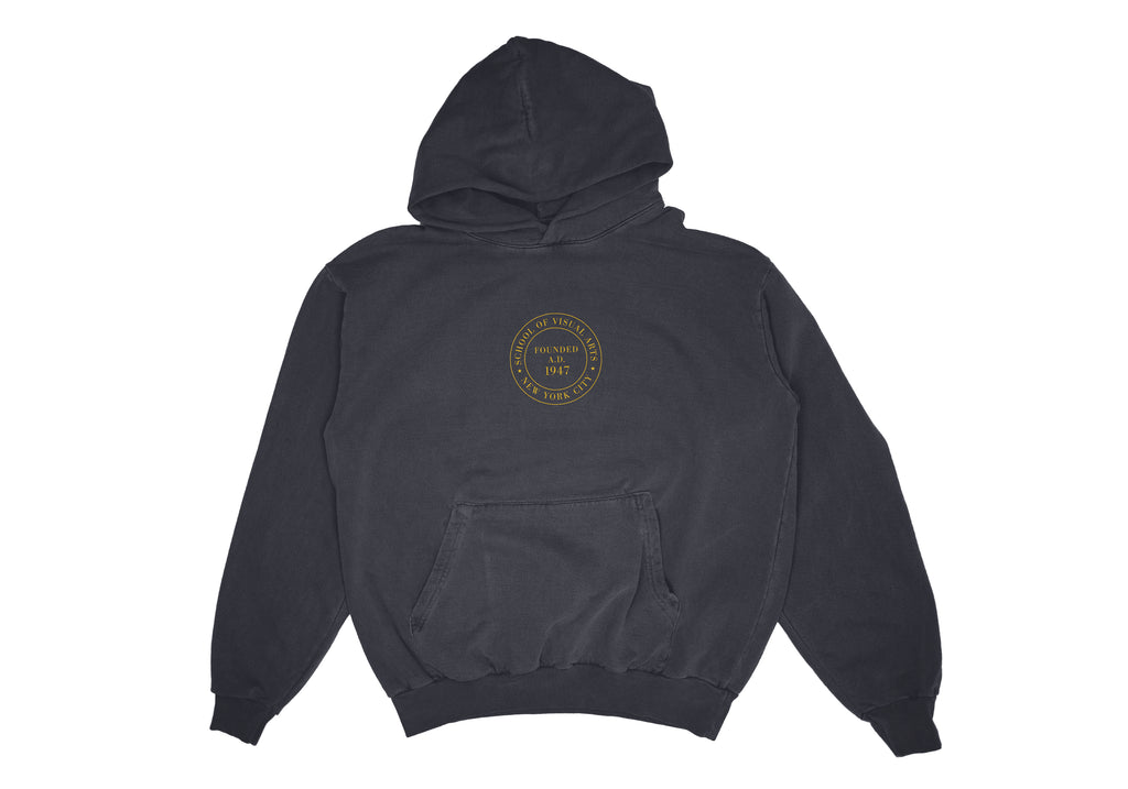 SVA Embroidered Diploma Seal Logo Hoodie (Multiple Colors)
