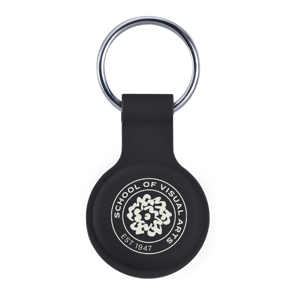 SVA Flower Seal Logo Silicone Airtag Key Chain Holder