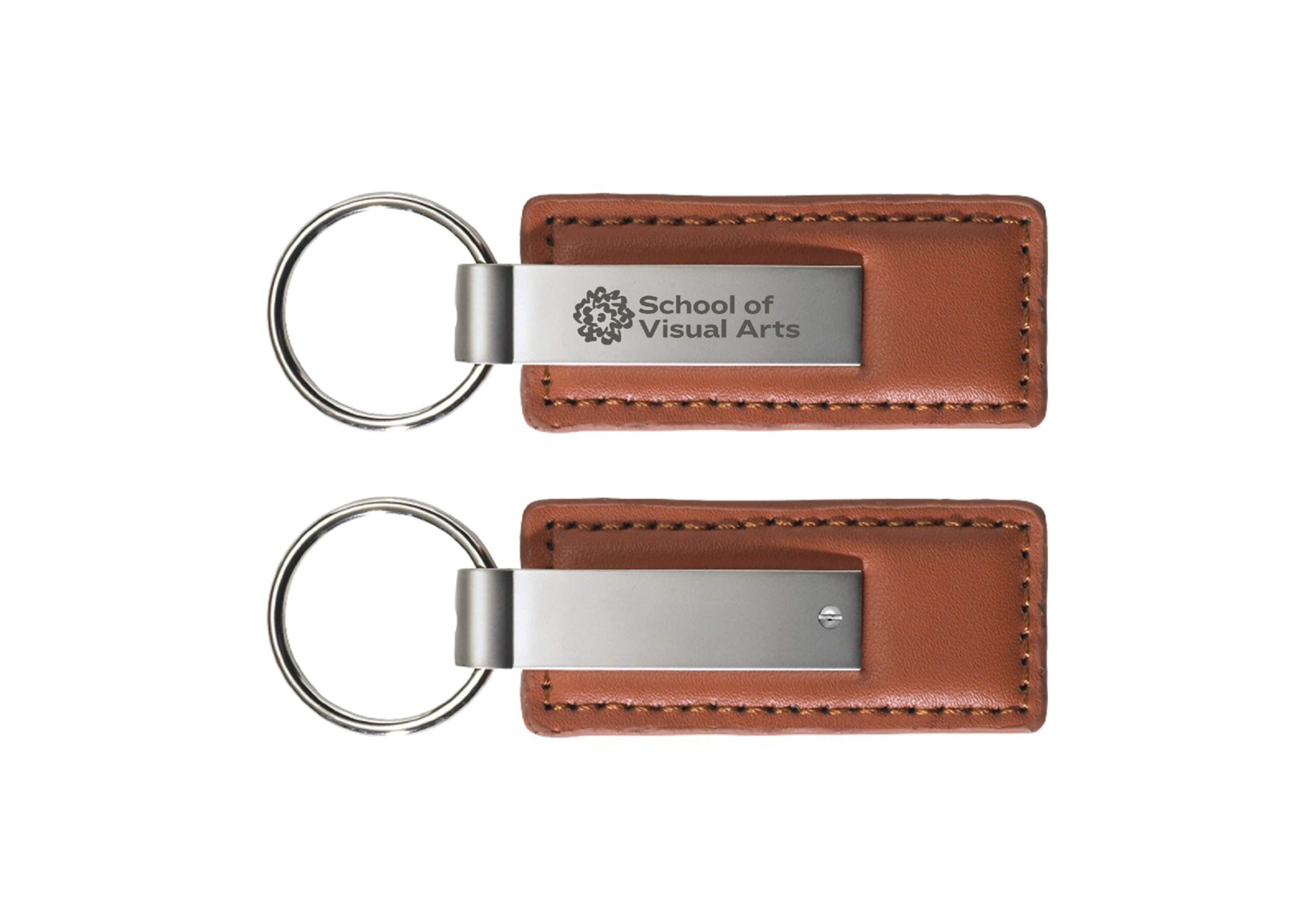 SVA Ringside Logo Leather and Metal Key Chain (Multiple Colors)
