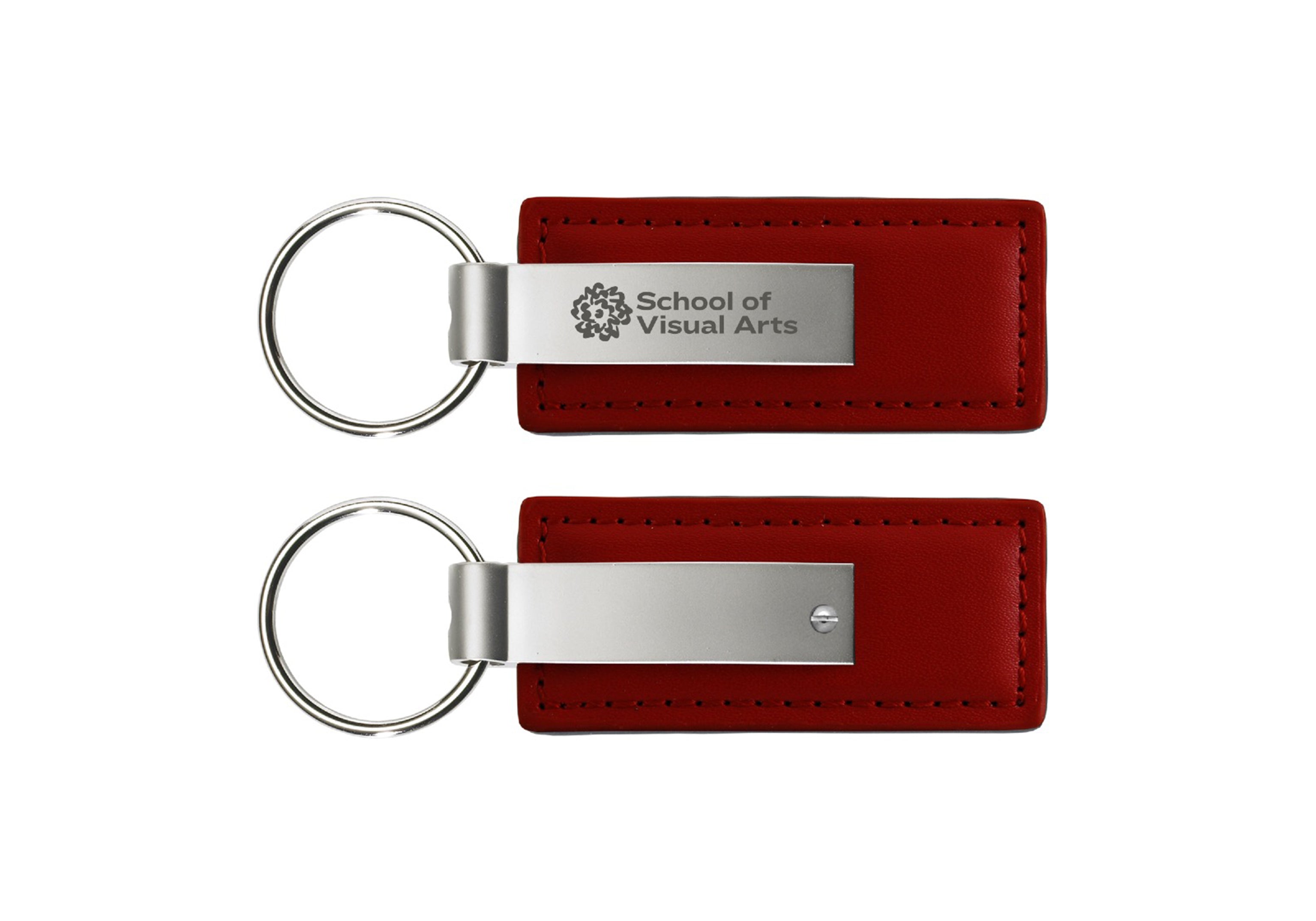 SVA Ringside Logo Leather and Metal Key Chain (Multiple Colors)