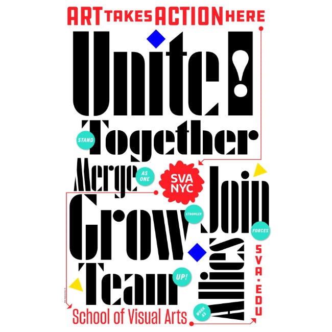 Art Takes Action Here Subway Poster